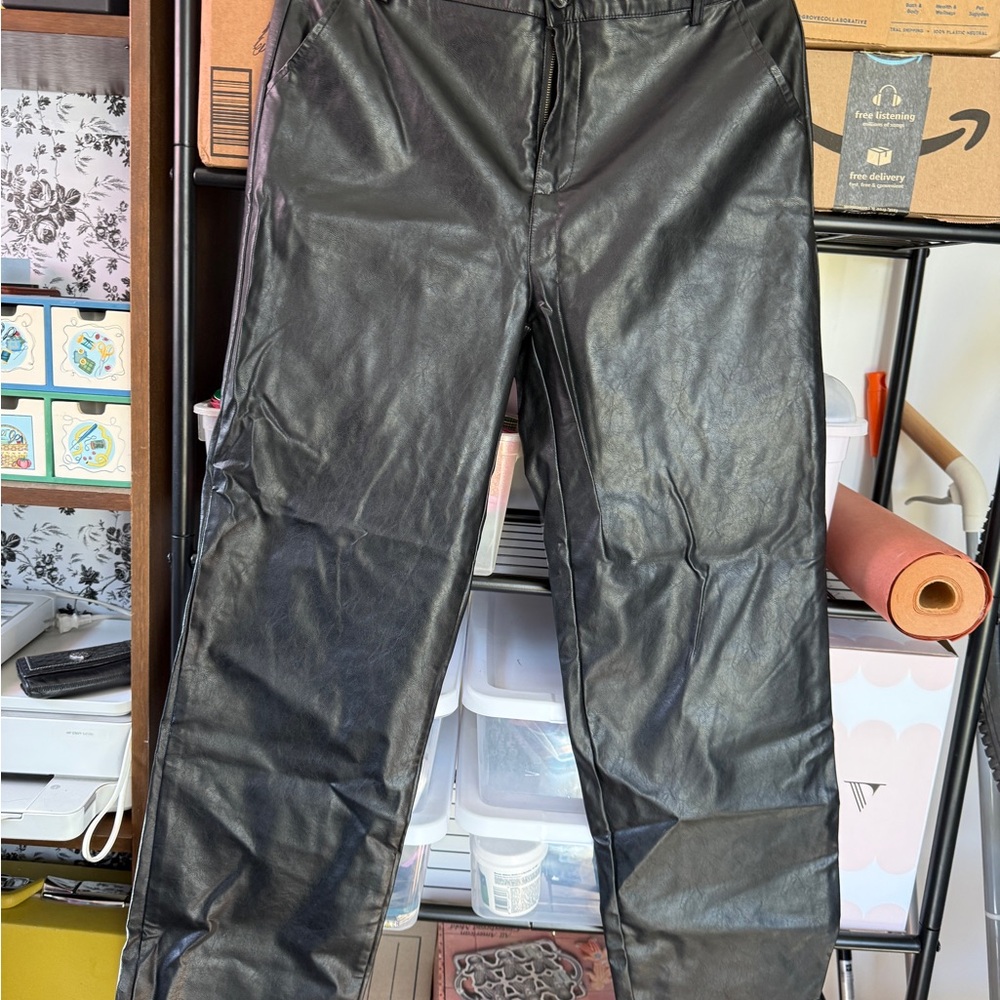 Black Leather Pants